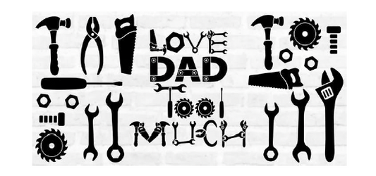 Love Dad too much  uv dtf transfer
