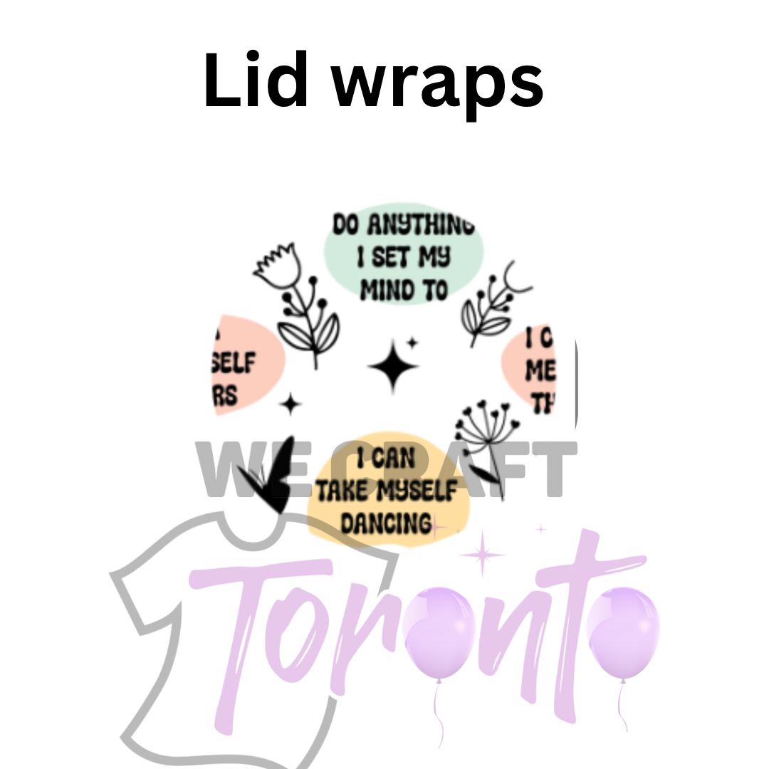 I can UV DTF Lid decal