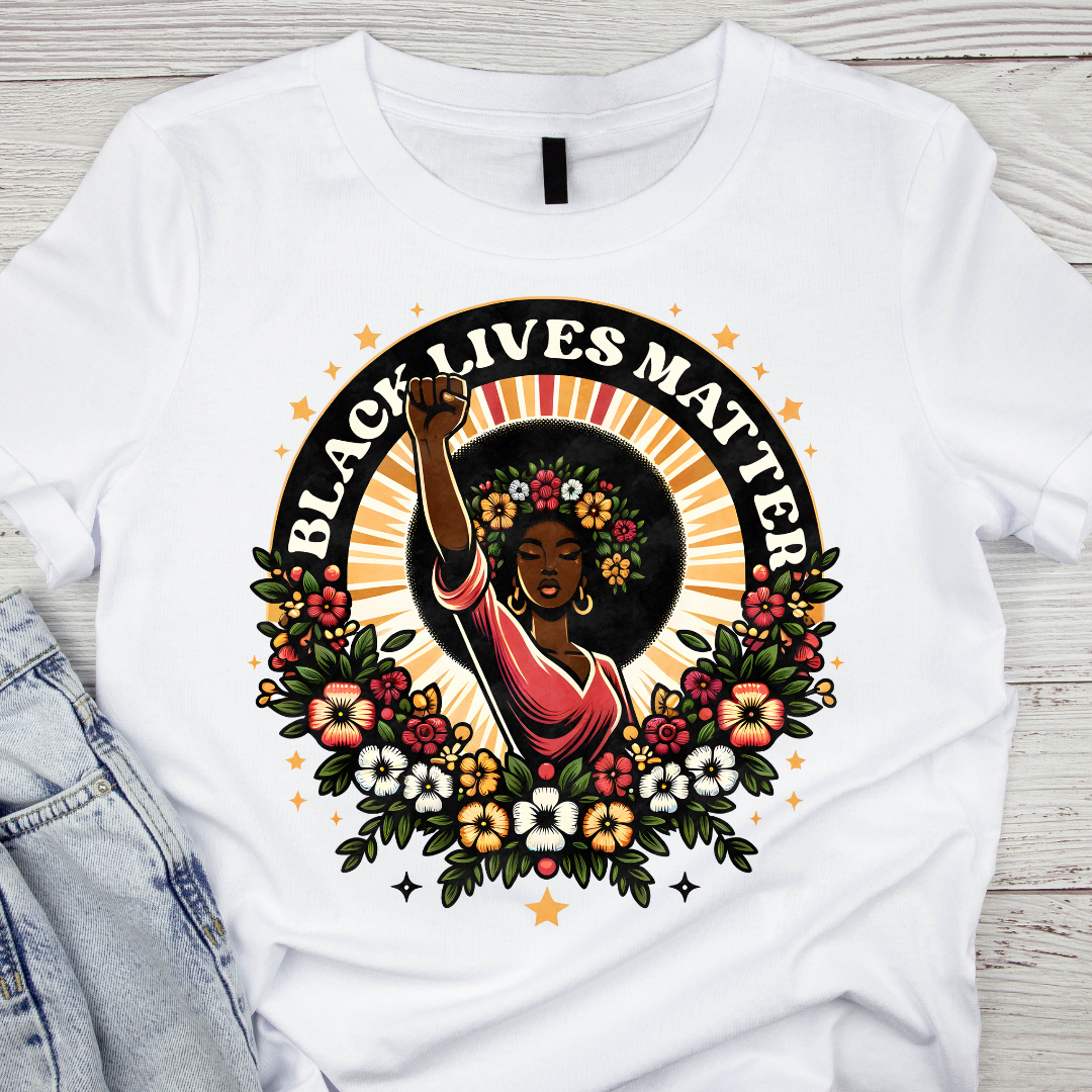 Black Lives Matter DTF transfer (IRON ON TRANSFER SHEET ONLY)