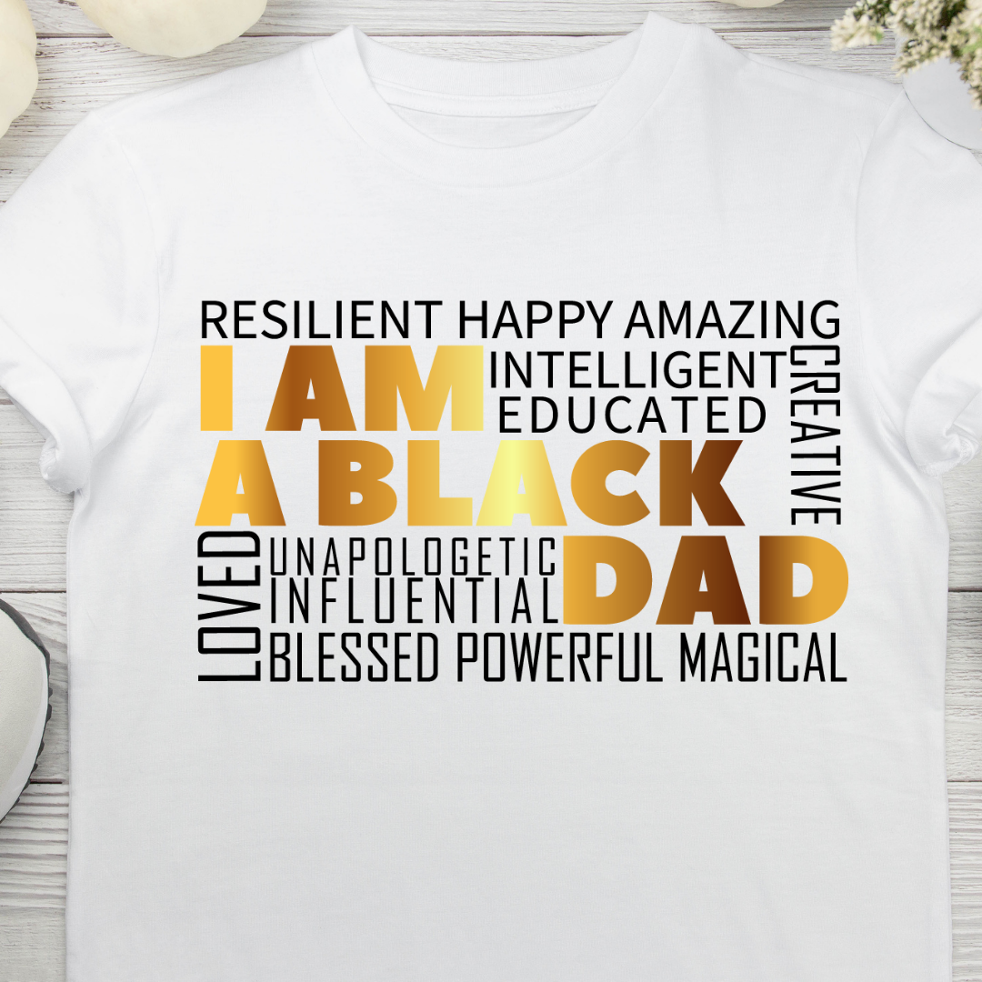 Proud Black Dad UV DTF/DTF TRANSFER