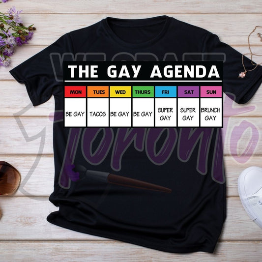 THE GAY AGENDA (IRON ON TRANSFER SHEET ONLY)