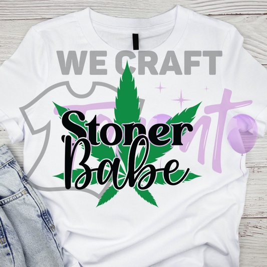 Stoner babe DFT TRANSFER (IRON ON TRANSFER SHEET ONLY)