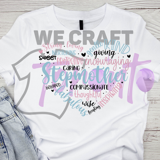 Stepmother compassionate DFT TRANSFER (IRON ON TRANSFER SHEET ONLY)