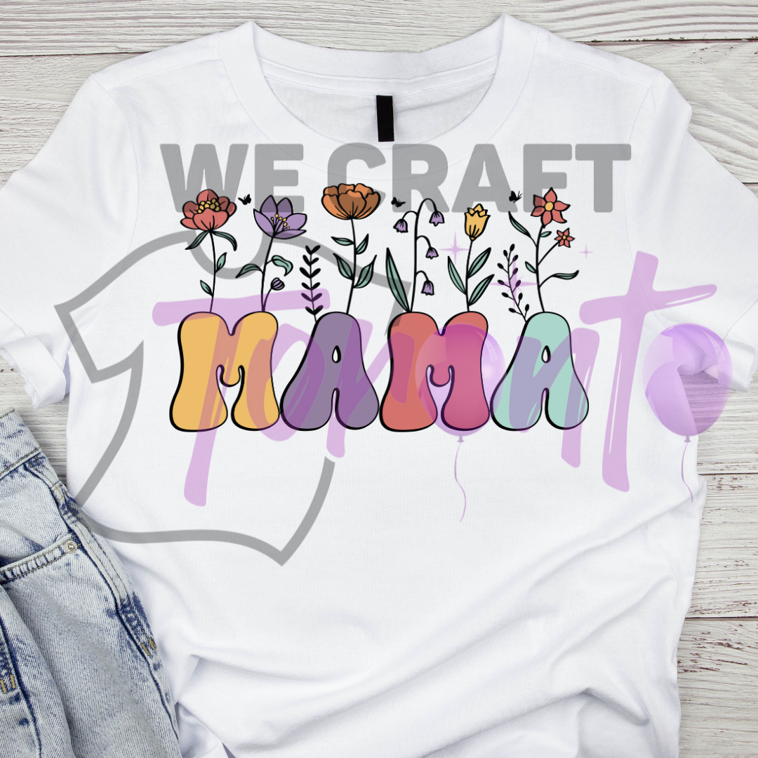 Mama Flowers  DFT TRANSFER (IRON ON TRANSFER SHEET ONLY)