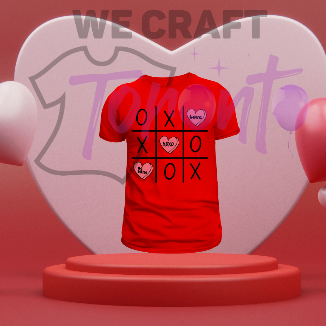 Tic tac xoxo DTF transfer (IRON ON TRANSFER SHEET ONLY)