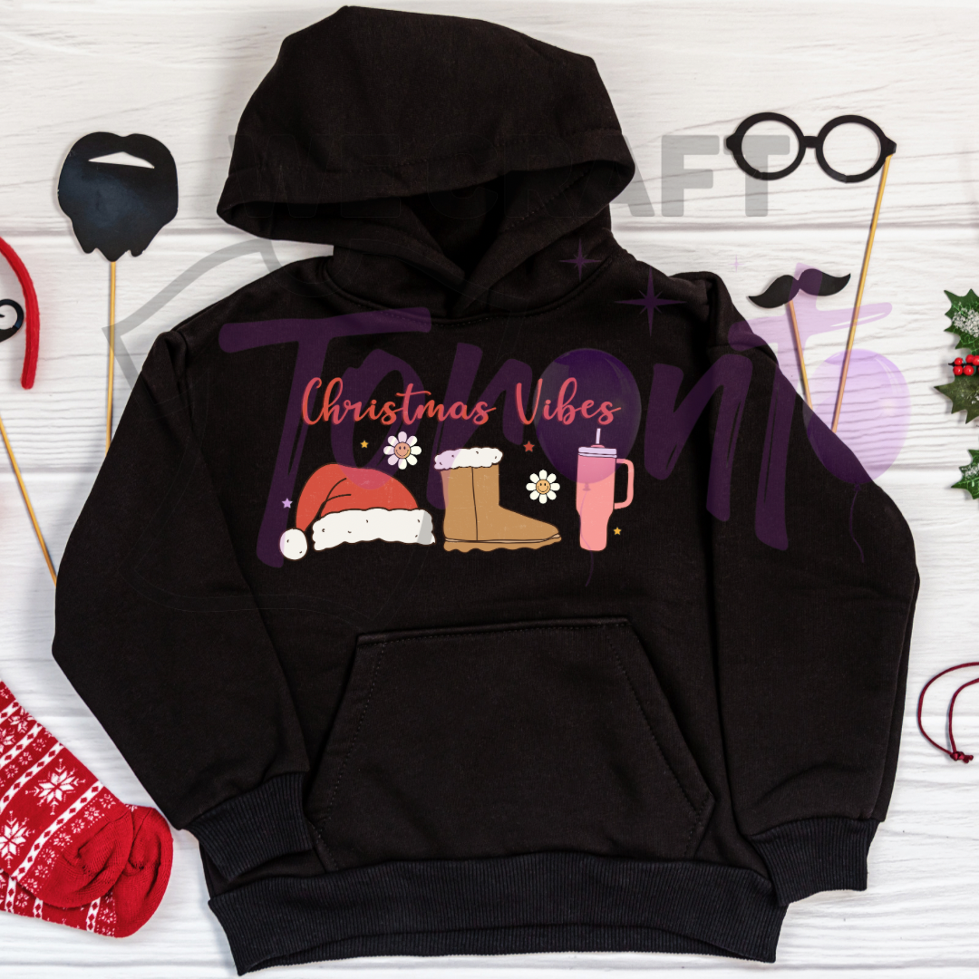 Christmss Vibes DTF transfer (IRON ON TRANSFER SHEET ONLY)