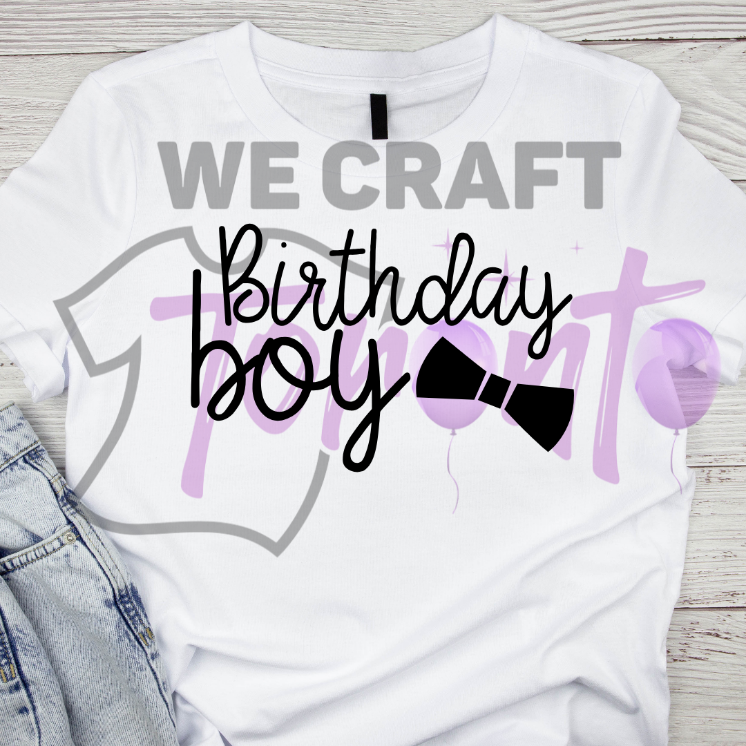 Birthday boy DFT TRANSFER (IRON ON TRANSFER SHEET ONLY)