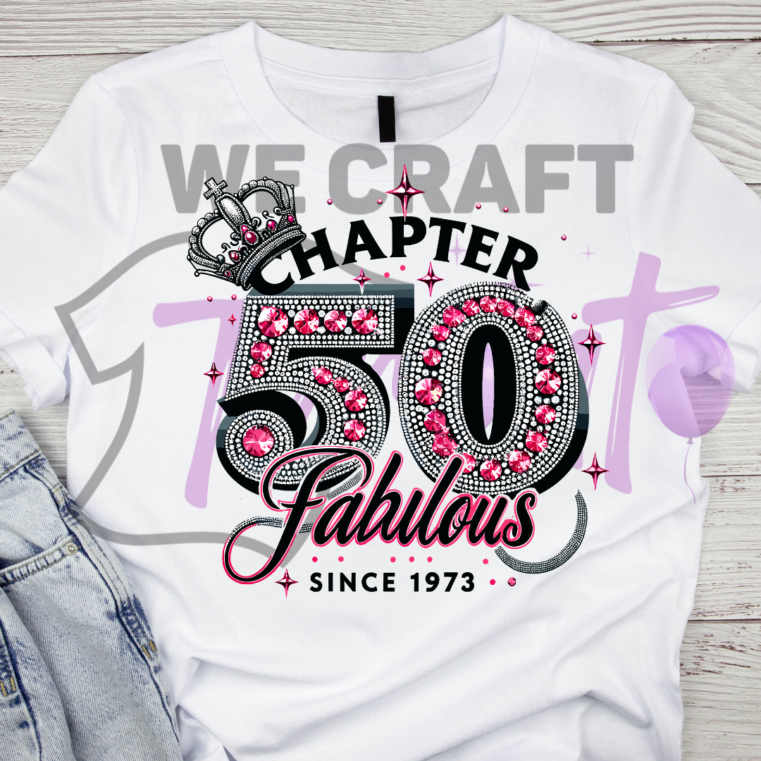 Chapter 50 fabulous DFT TRANSFER (IRON ON TRANSFER SHEET ONLY)