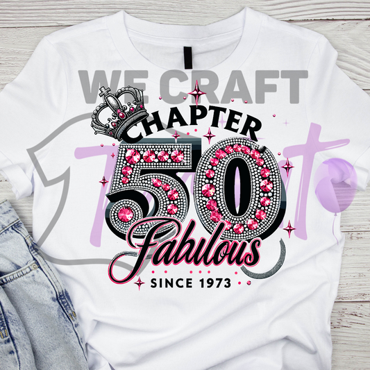 Chapter 50 fabulous DFT TRANSFER (IRON ON TRANSFER SHEET ONLY)