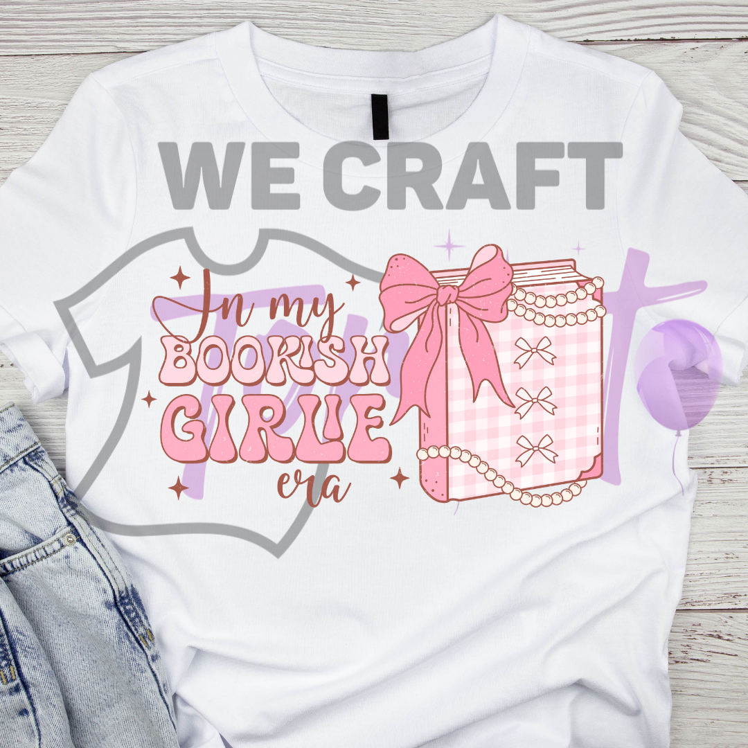 In my bookish girle DFT TRANSFER (IRON ON TRANSFER SHEET ONLY)