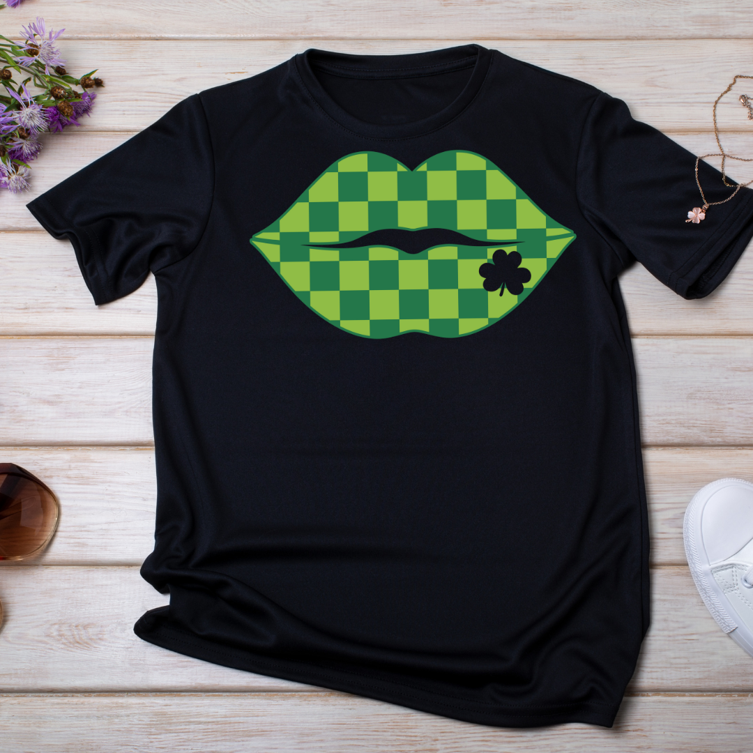St. Patrick’s lips DTF transfer (IRON ON TRANSFER SHEET ONLY)