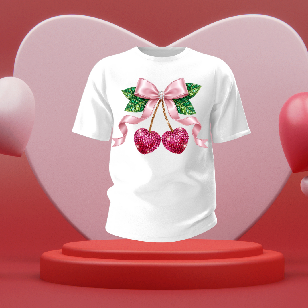 Pinks Kisses Cherries UV DTF/DTF TRANSFER