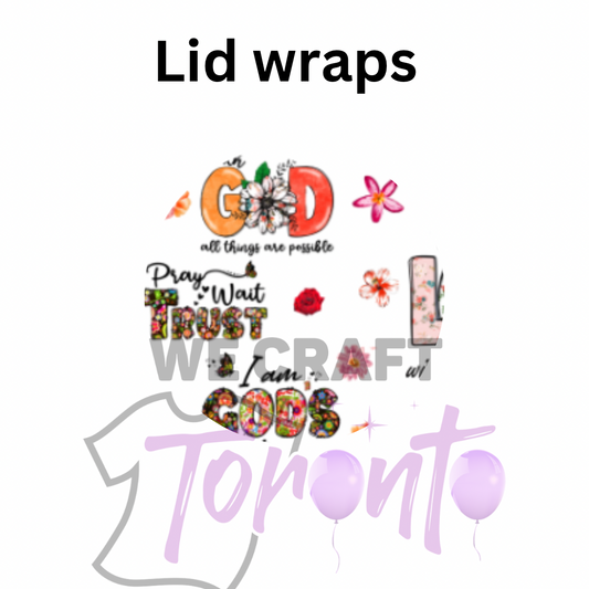 God UV DTF Lid decal