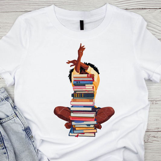 Overwhelmed by Books UV DTF/DTF TRANSFER