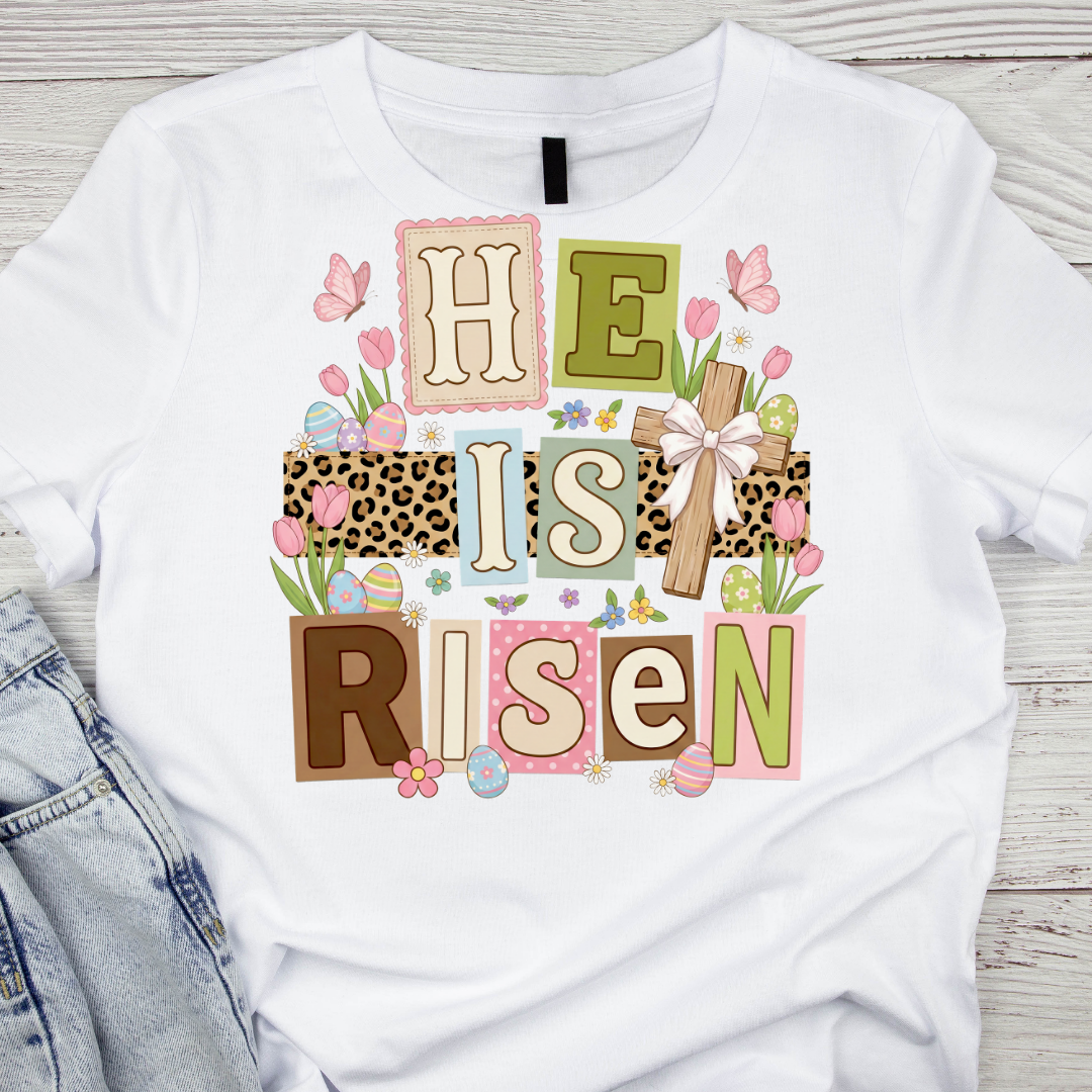 He is risen UV DTF/DTF TRANSFER