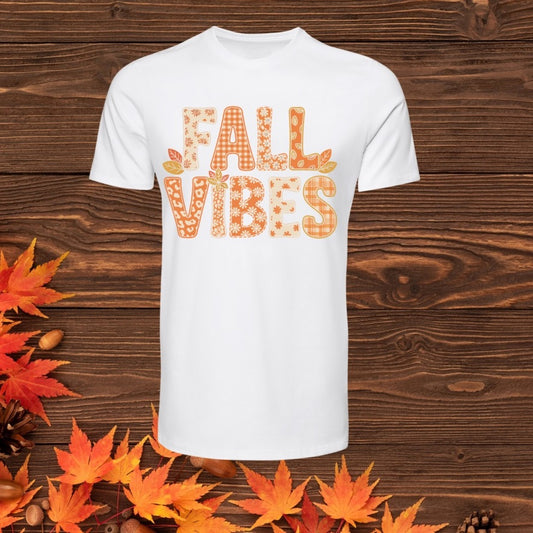 Fall vibes TRANSFER (IRON ON TRANSFER SHEET ONLY)