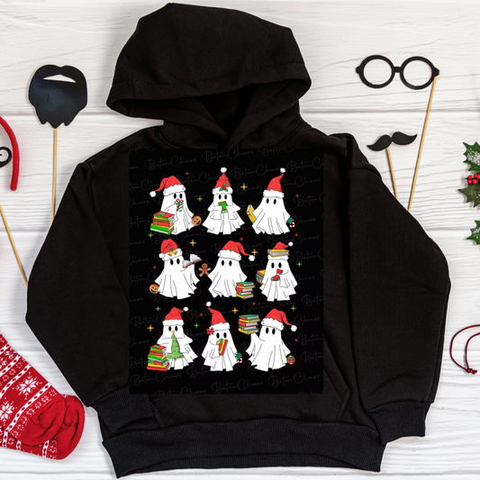 Christmas ghost DTF transfer (IRON ON TRANSFER SHEET ONLY)