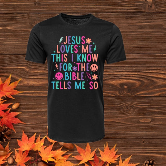 Jesus loves me TRANSFER (IRON ON TRANSFER SHEET ONLY)