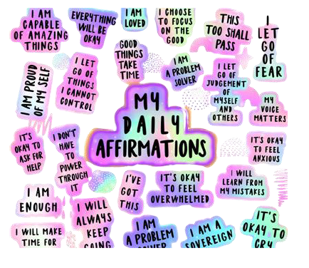 My daily affirmations 20oz uv dtf transfer