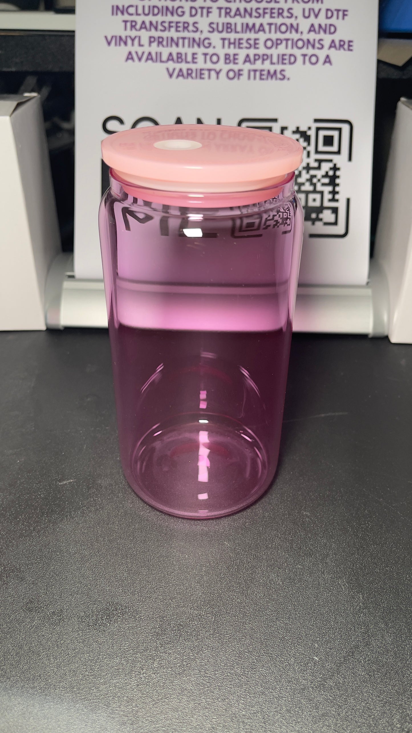 Blank jelly libby glass cup