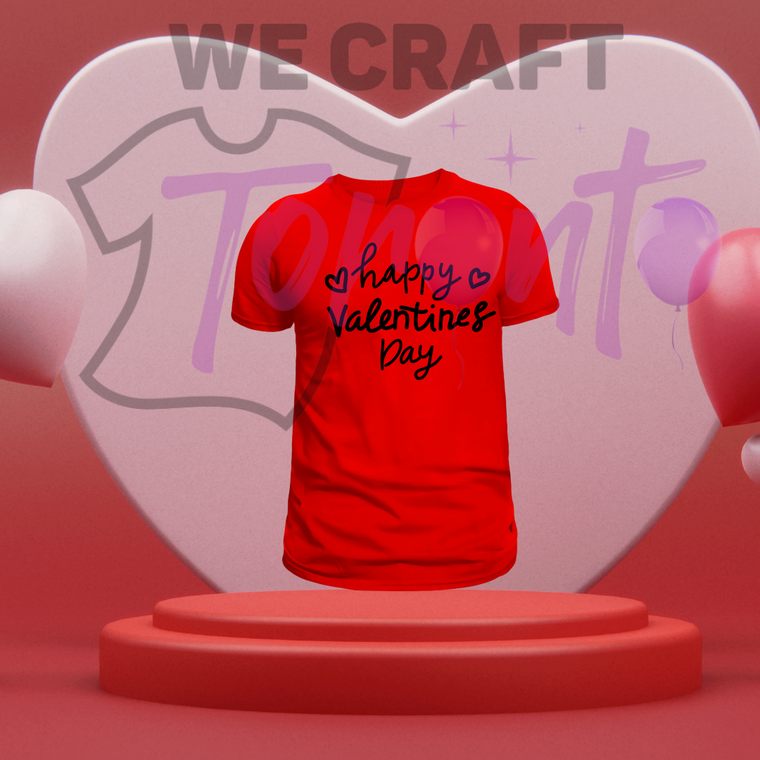 Happy valentines day DTF transfer (IRON ON TRANSFER SHEET ONLY)