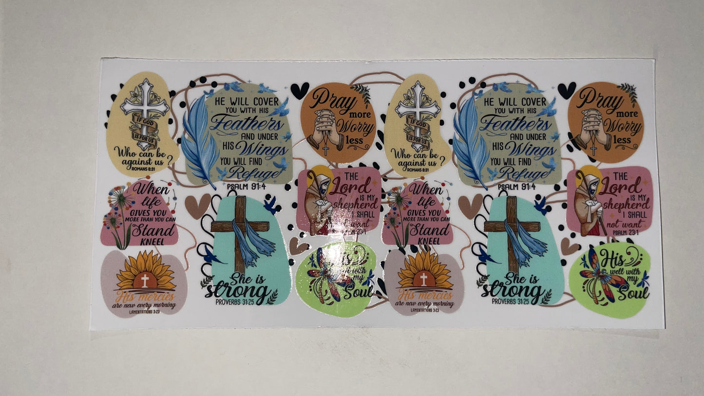 The lord is my uv dtf transfer