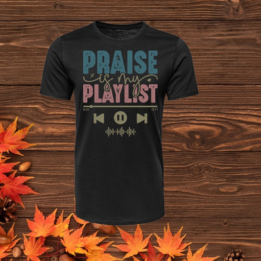 Praise in my playlist TRANSFER (IRON ON TRANSFER SHEET ONLY)
