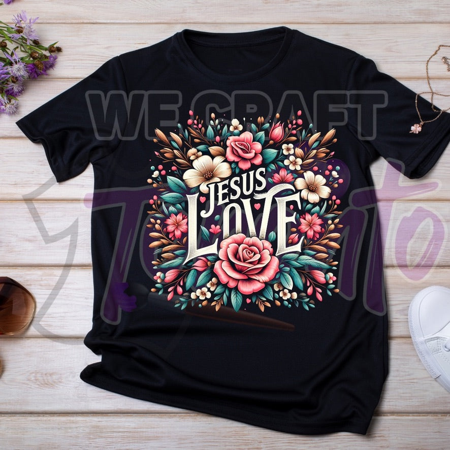 Jesus Love DTF TRANSFER (IRON ON TRANSFER SHEET ONLY)