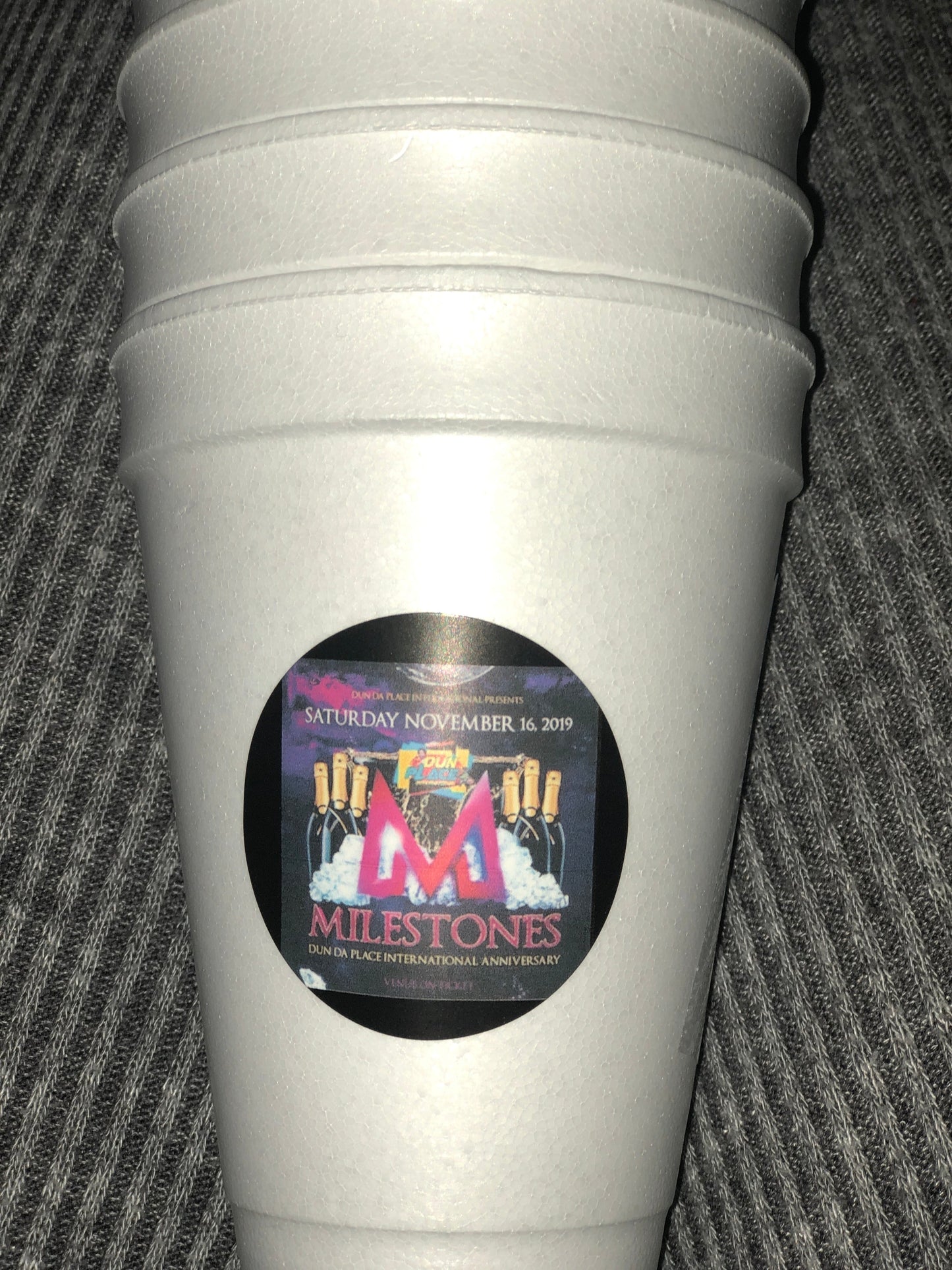 Personalize styrofoam cups 