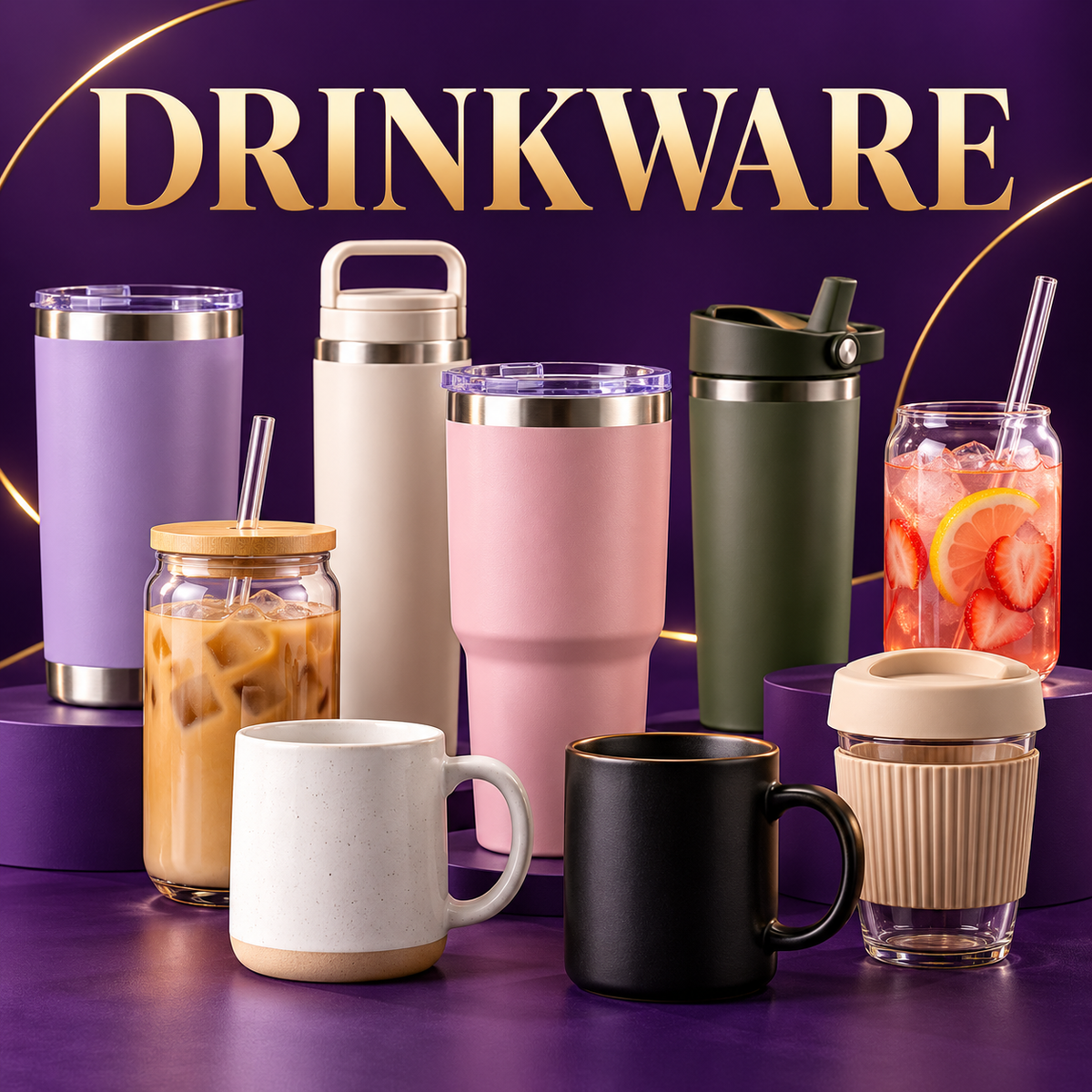 Drinkware collection cover for WeCraft Creatives