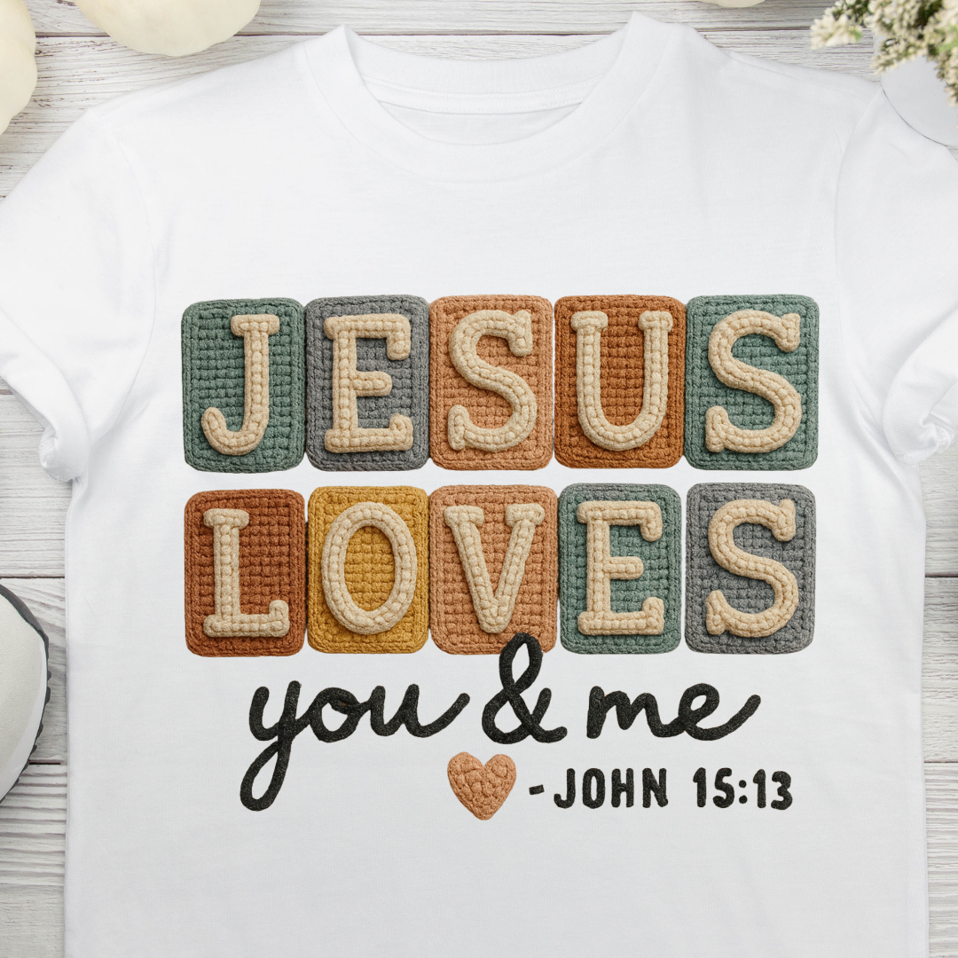 Jesus Loves Me UV DTF/DTF TRANSFER