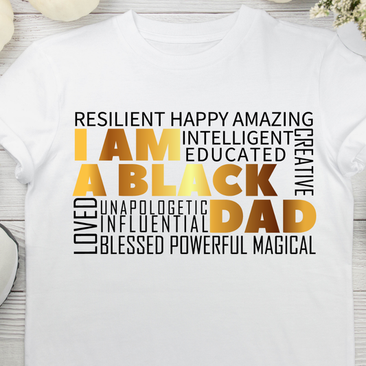 Proud Black Dad UV DTF/DTF TRANSFER