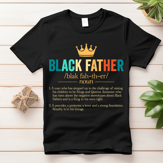 Black King Father UV DTF/DTF TRANSFER