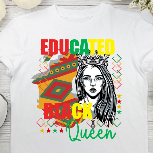 Educated Black Queen UV DTF/DTF TRANSFER