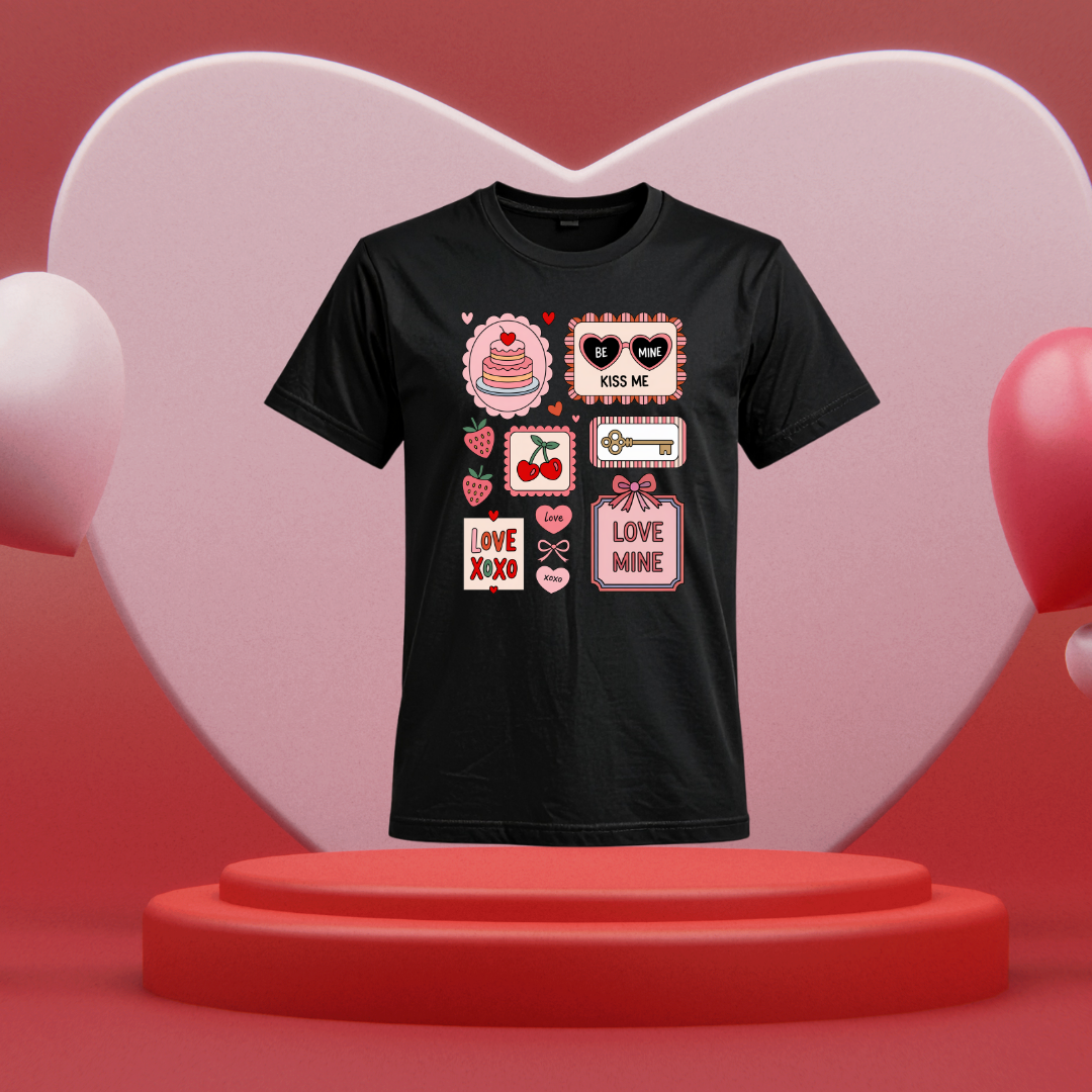 XOXO Valentine Shirt UV DTF/DTF TRANSFER