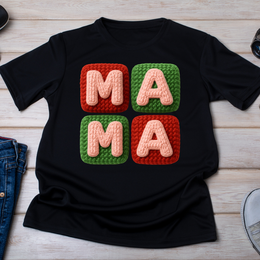 Mama Squares UV DTF/DTF TRANSFER