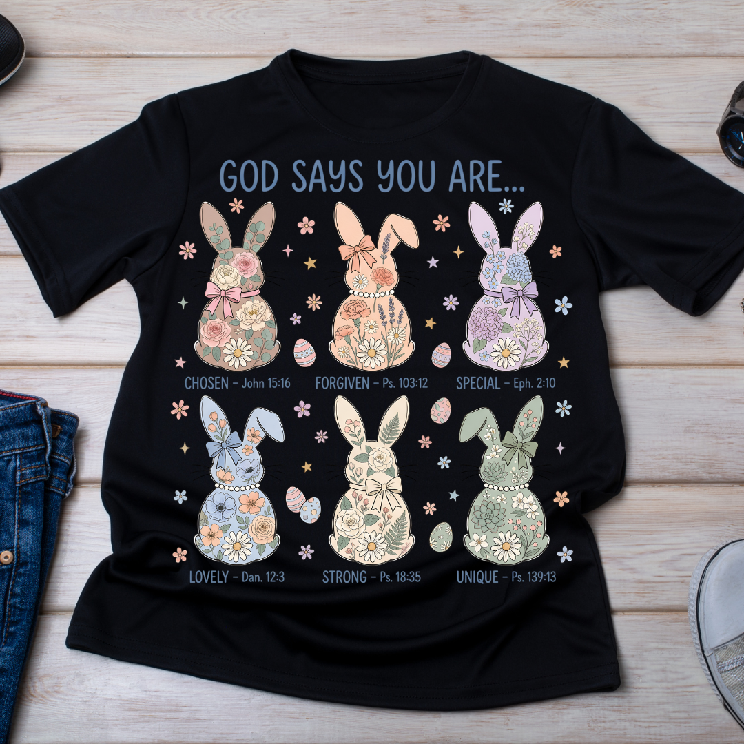 God says Easter UV DTF/DTF TRANSFER