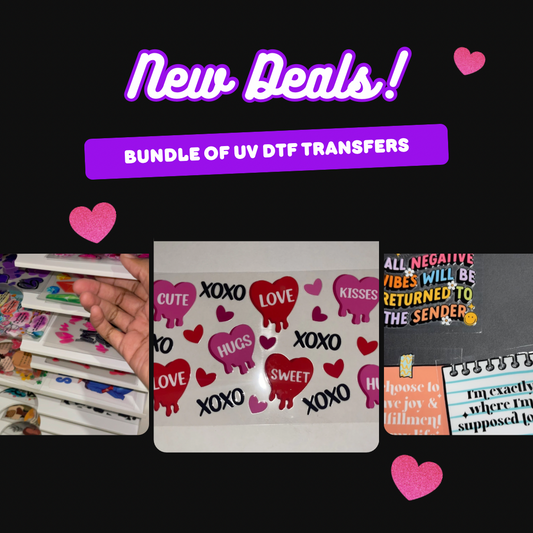 UV DTF Bundle - $150 Value Random Transfer Pack
