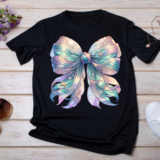 Magical Mermaid-Inspired Bow UV DTF/DTF TRANSFER