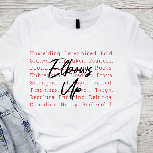 Elbows Up UV DTF/DTF TRANSFER