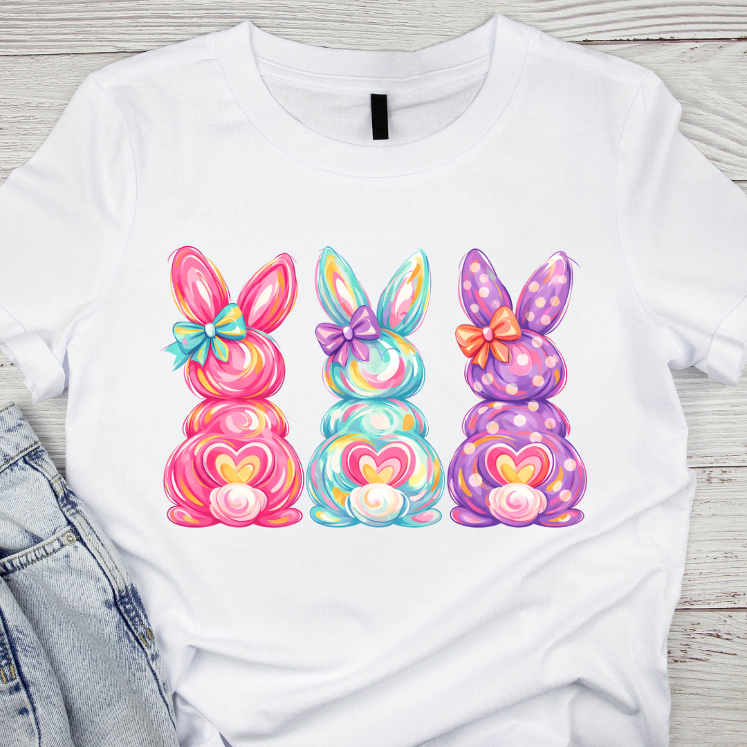 Easter bunny waterpaint UV DTF/DTF TRANSFER