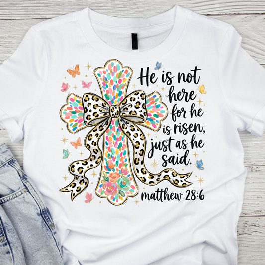 He is not here UV DTF/DTF TRANSFER