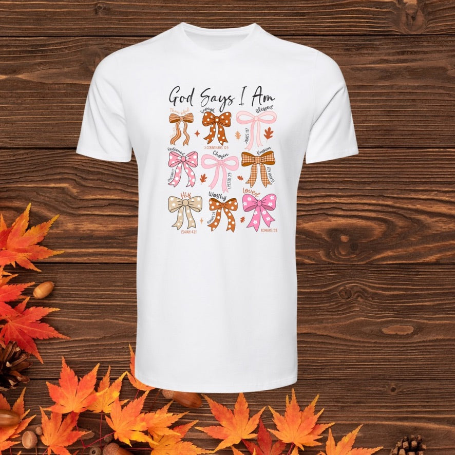 Good says i am bows TRANSFER (IRON ON TRANSFER SHEET ONLY)