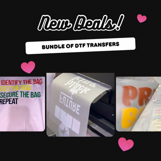 DTF Transfer Bundle - $150 Value Random Heat Transfer Prints