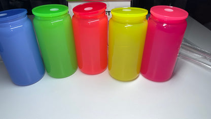 Neon glass can