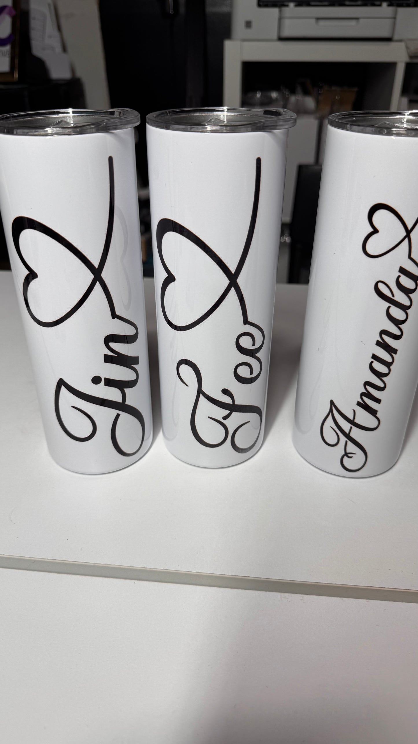 Custom 20oz Flat Tumbler - Hot & Cold Beverage Insulated Cup